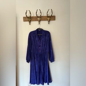 Vintage electric violet dress!